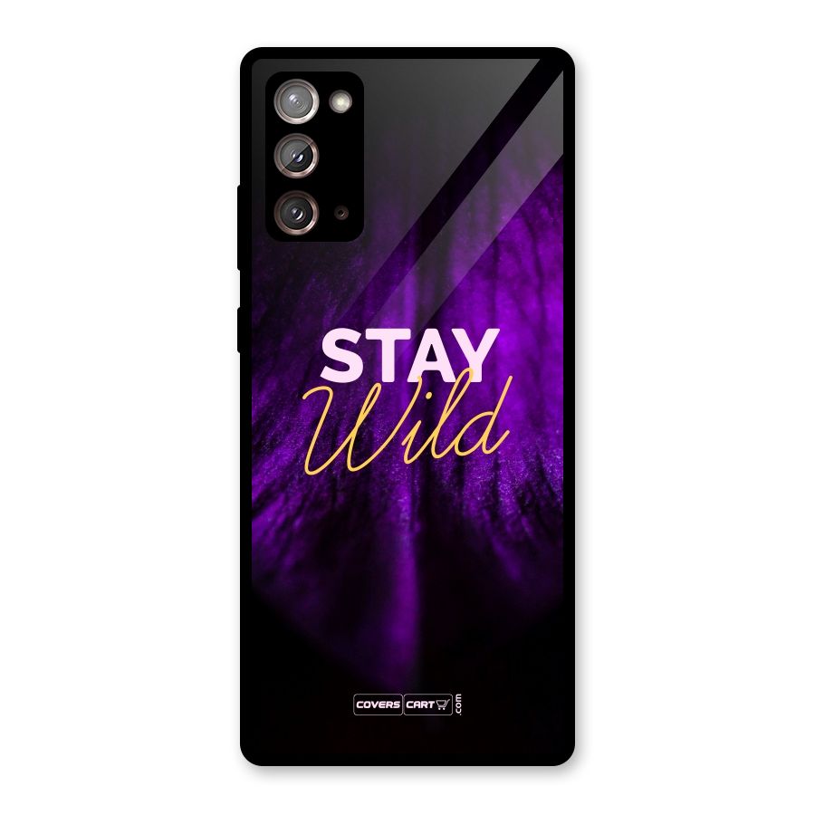 Stay Wild Glass Back Case for Galaxy Note 20