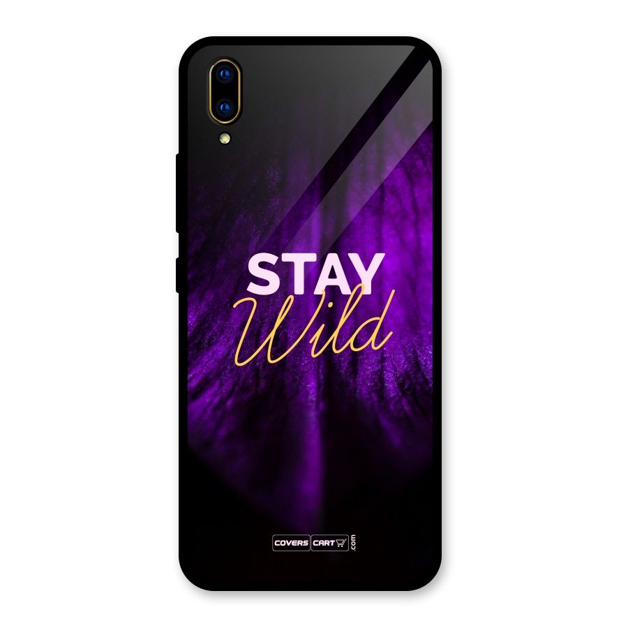 Stay Wild Glass Back Case for Vivo V11 Pro