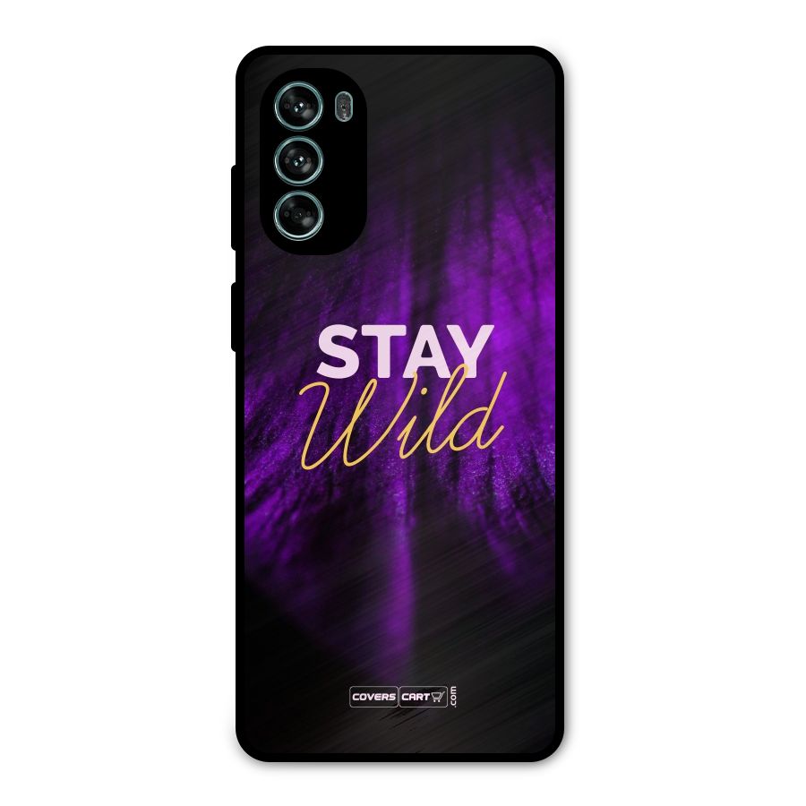 Stay Wild Metal Back Case for Moto G62
