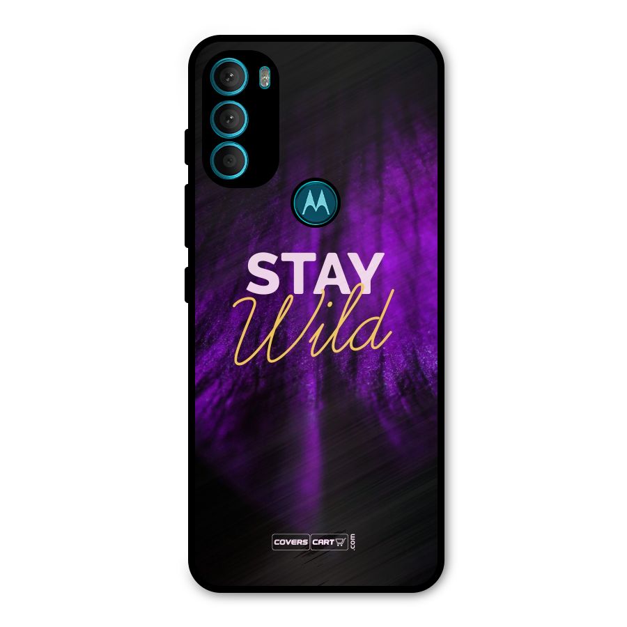 Stay Wild Metal Back Case for Moto G71 5G