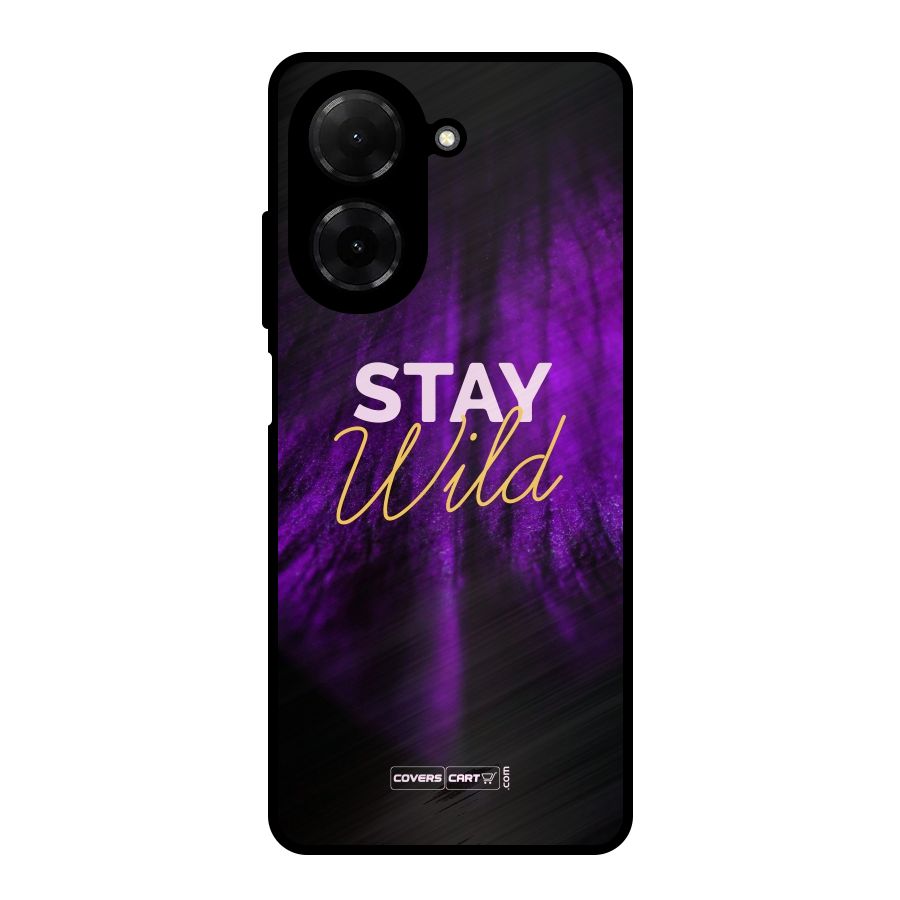 Stay Wild Metal Back Case for Redmi A5 4G