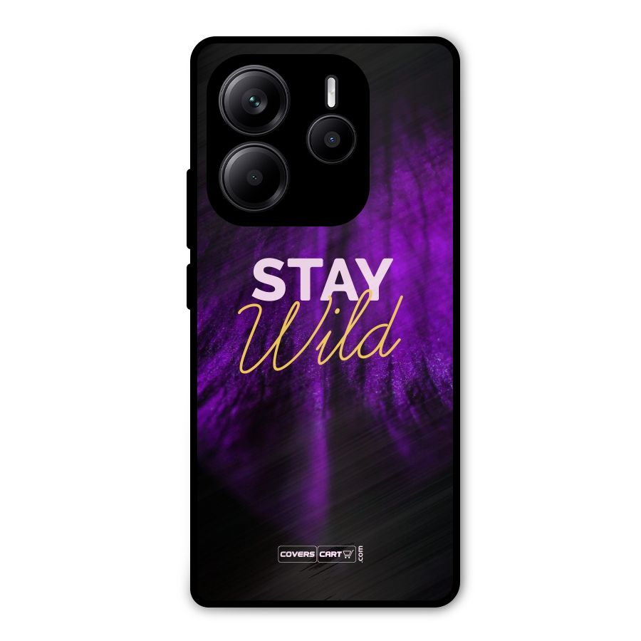 Stay Wild Metal Back Case for Redmi Note 14 5G