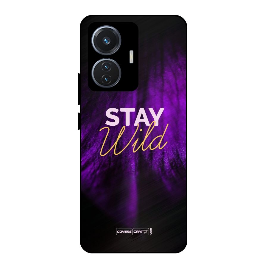 Stay Wild Metal Back Case for Vivo T1 44W