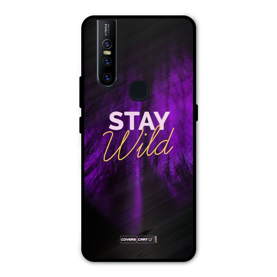 Stay Wild Metal Back Case for Vivo V15
