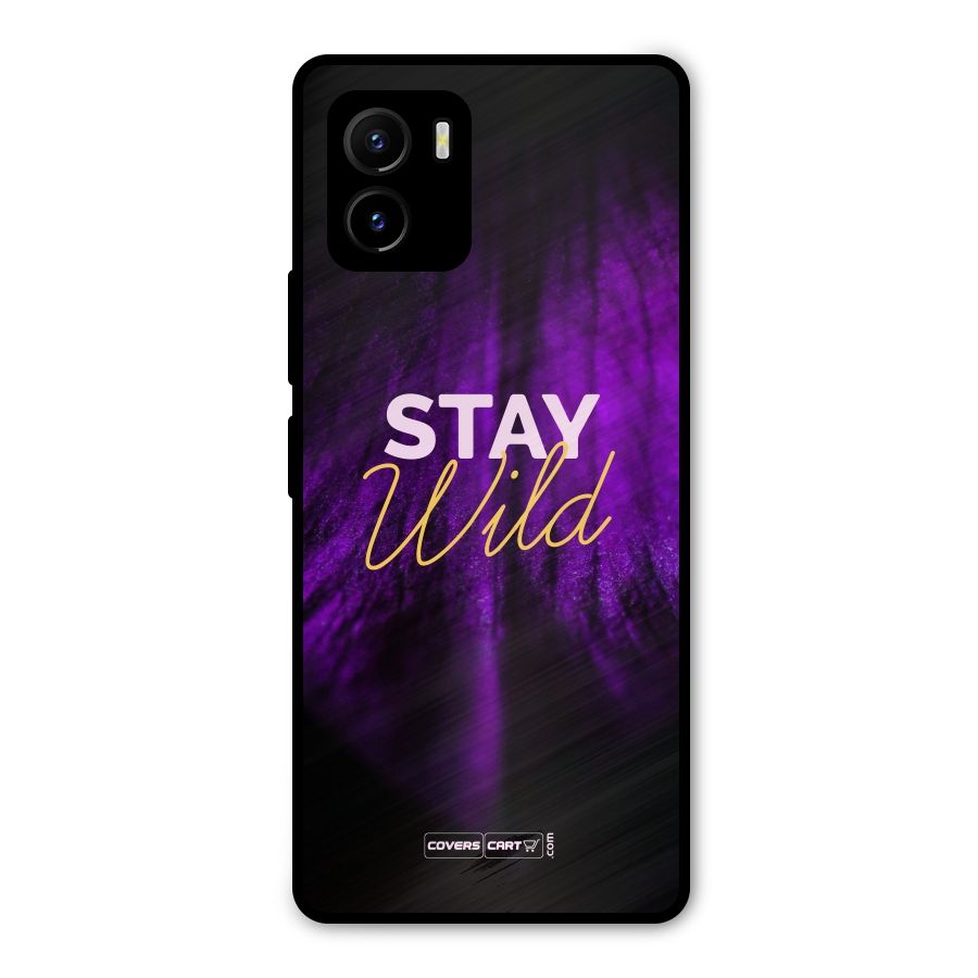 Stay Wild Metal Back Case for Vivo Y15s