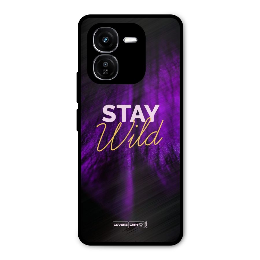 Stay Wild Metal Back Case for iQOO Z9x
