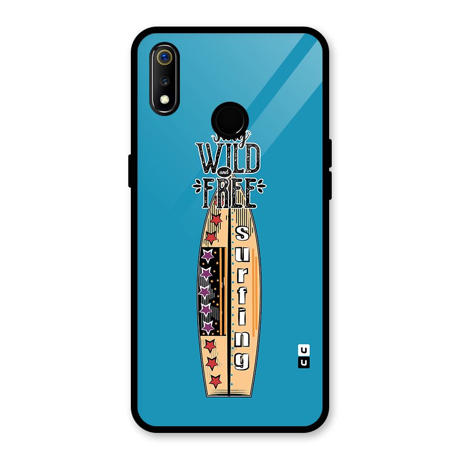 Stay Wild and Free Glass Back Case for Realme 3i