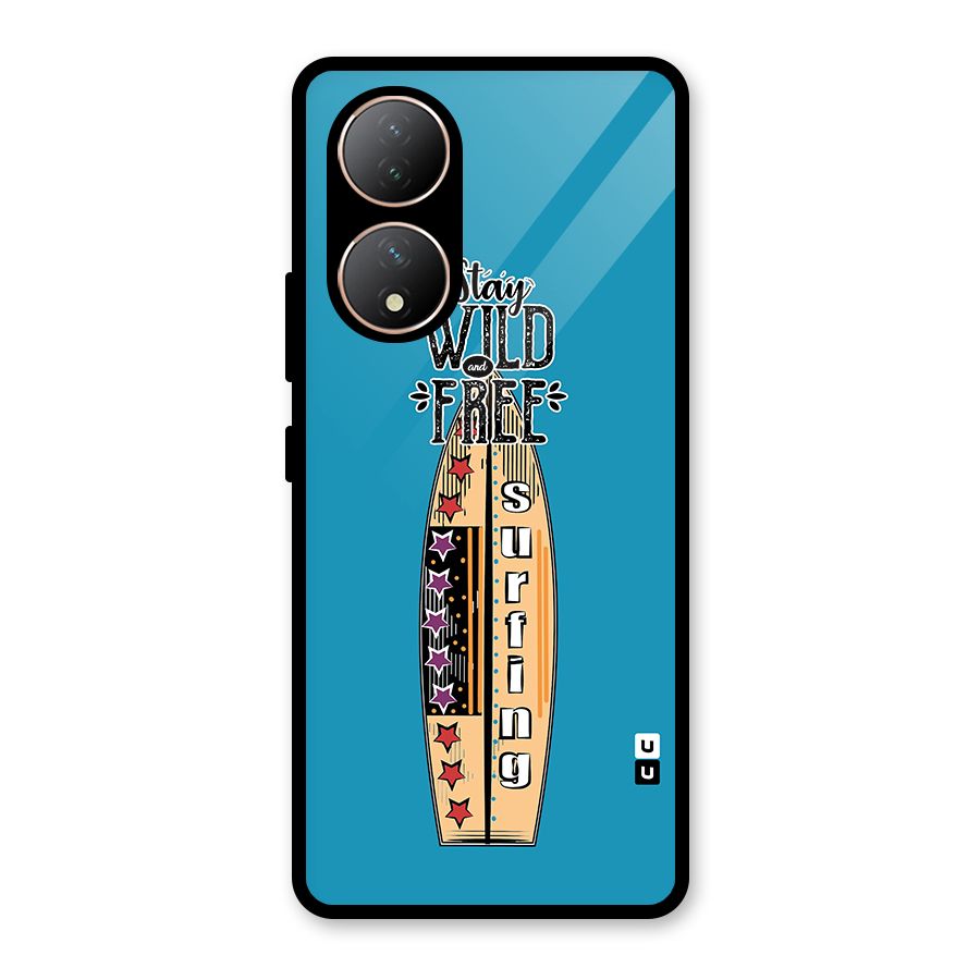 Stay Wild and Free Glass Back Case for Vivo Y100A