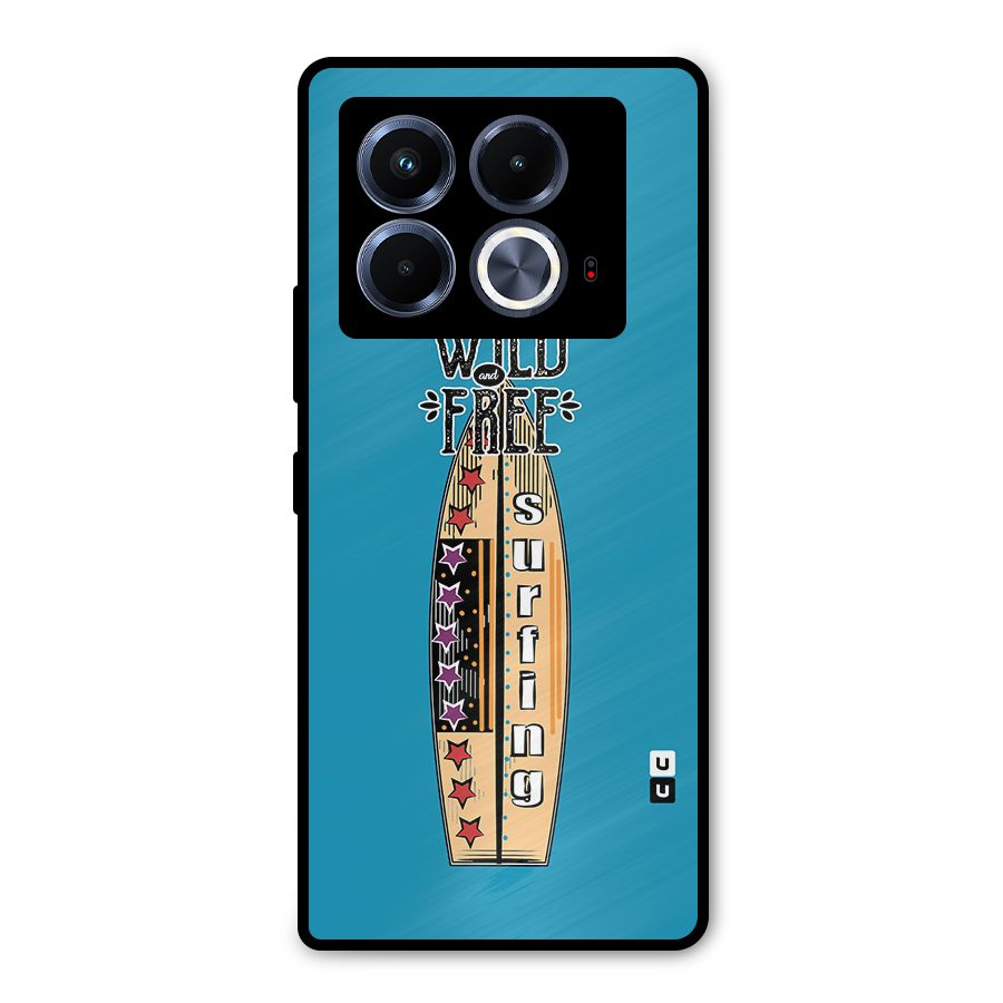Stay Wild and Free Metal Back Case for Infinix Note 40 5G