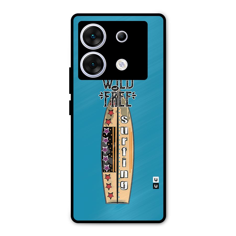 Stay Wild and Free Metal Back Case for Infinix Zero 30 5G