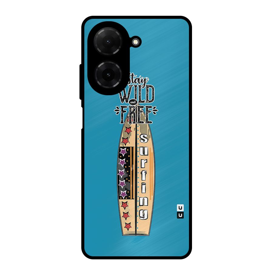 Stay Wild and Free Metal Back Case for Redmi A5 4G