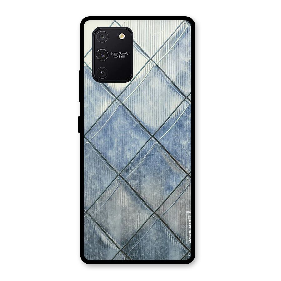 Steel Blue Pattern Glass Back Case for Galaxy S10 Lite