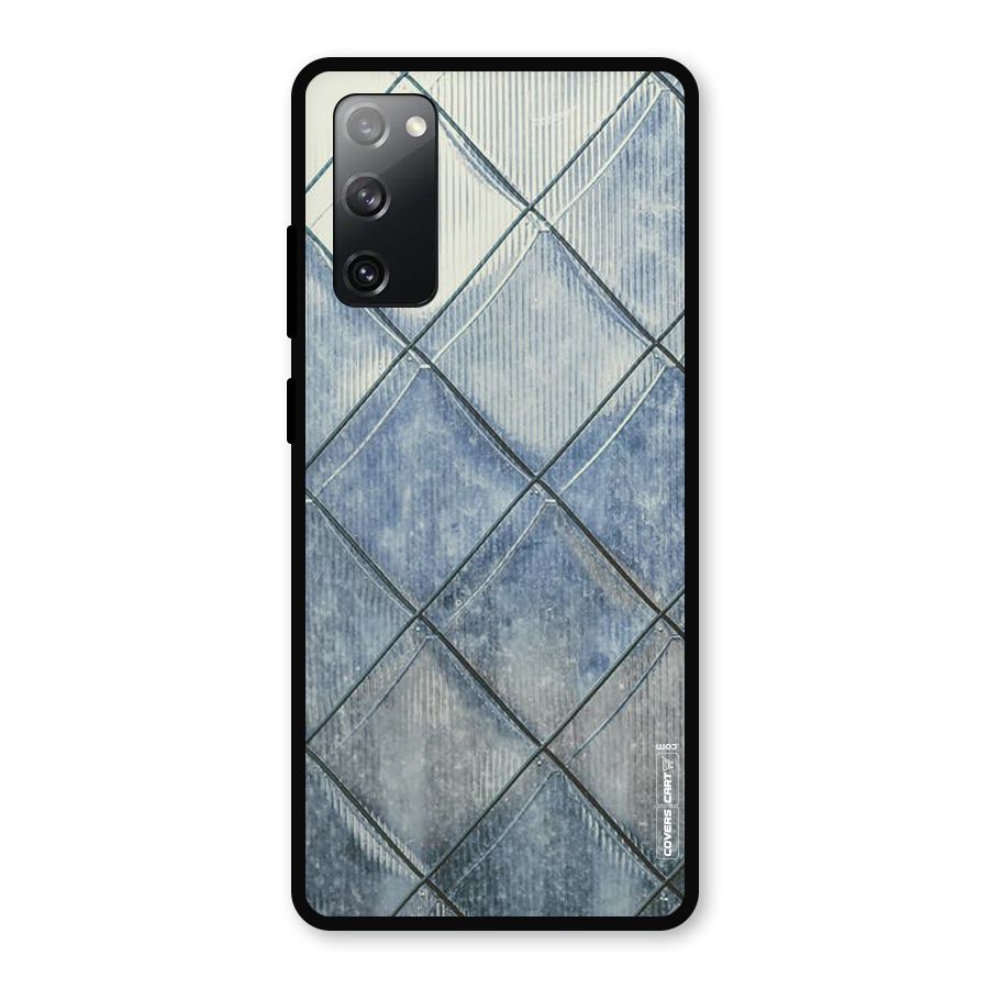 Steel Blue Pattern Metal Back Case for Galaxy S20 FE