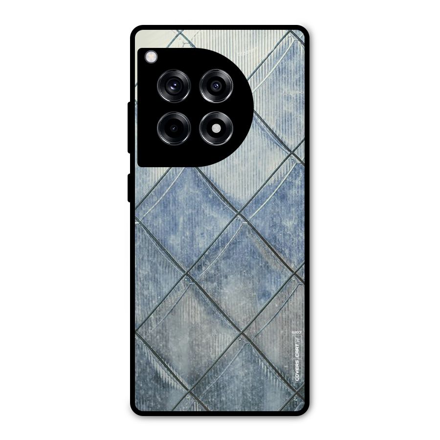 Steel Blue Pattern Metal Back Case for OnePlus 12R