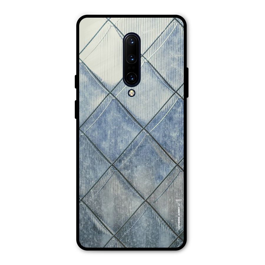 Steel Blue Pattern Metal Back Case for OnePlus 7 Pro