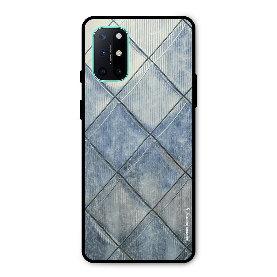 Steel Blue Pattern Metal Back Case for OnePlus 8T