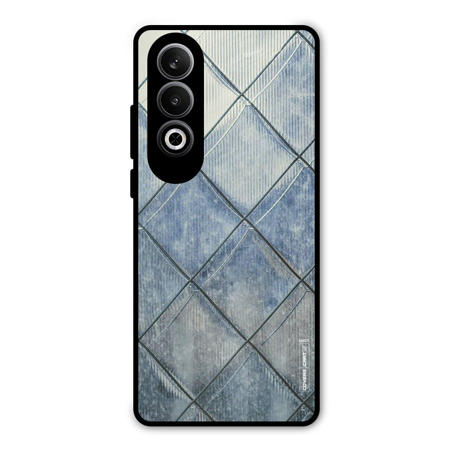 Steel Blue Pattern Metal Back Case for OnePlus Nord CE4