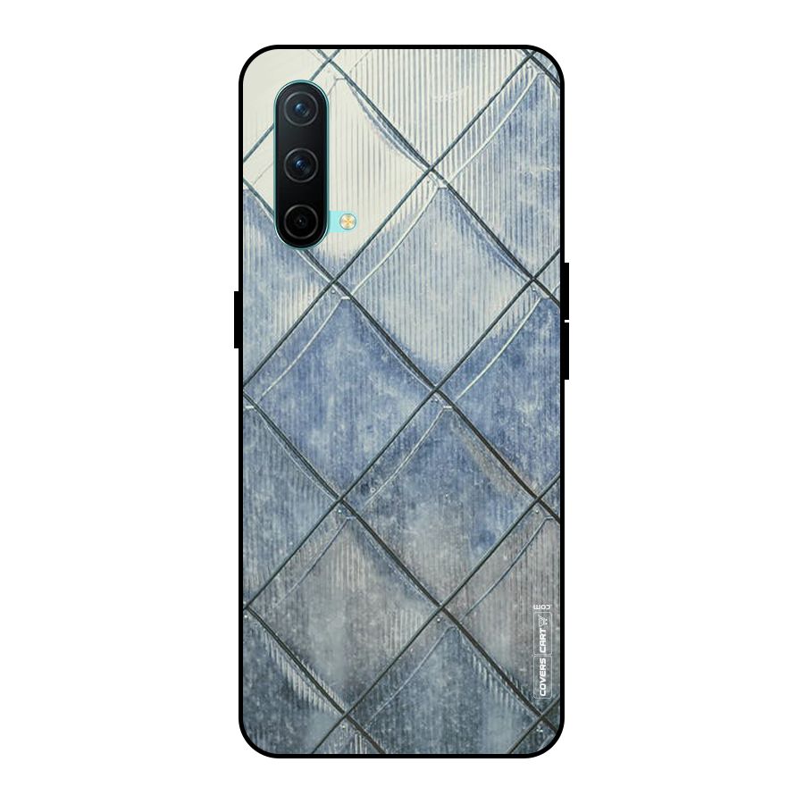 Steel Blue Pattern Metal Back Case for OnePlus Nord CE 5G