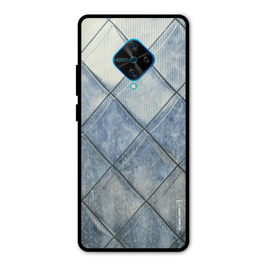 Steel Blue Pattern Metal Back Case for Vivo S1 Pro