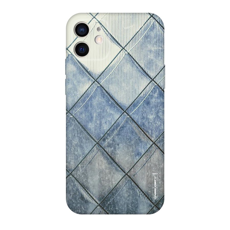 Steel Blue Pattern Original Polycarbonate Back Case for iPhone 12