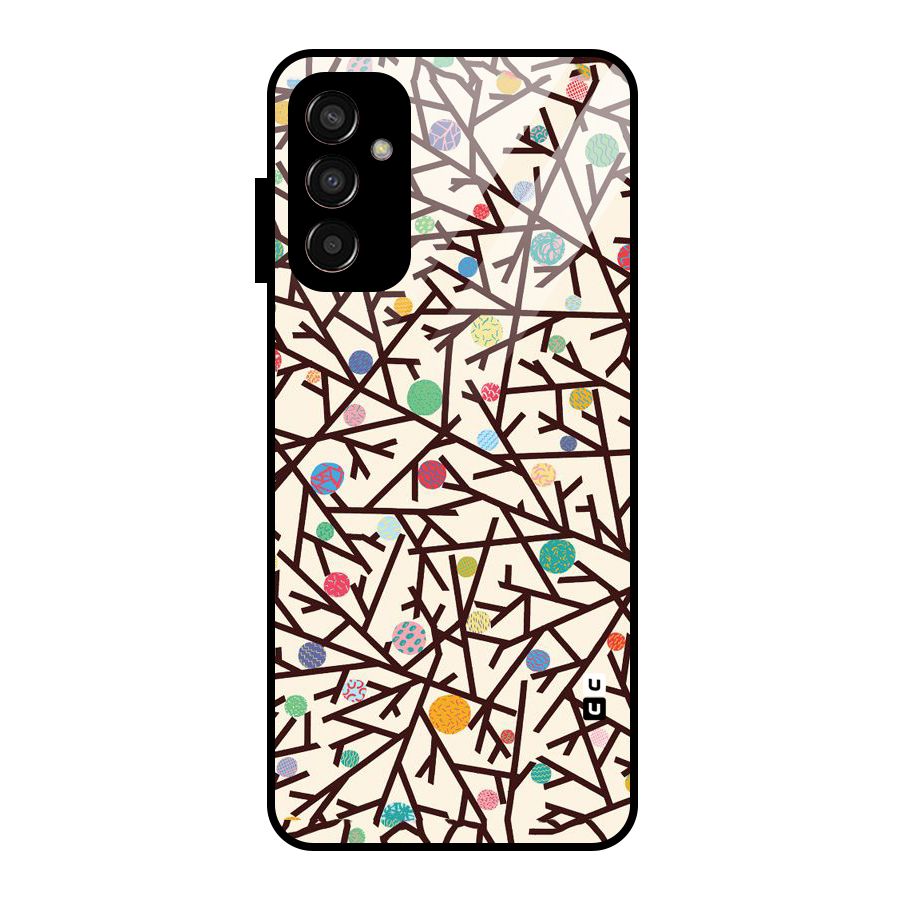 Stem Pattern Glass Back Case for Galaxy F13