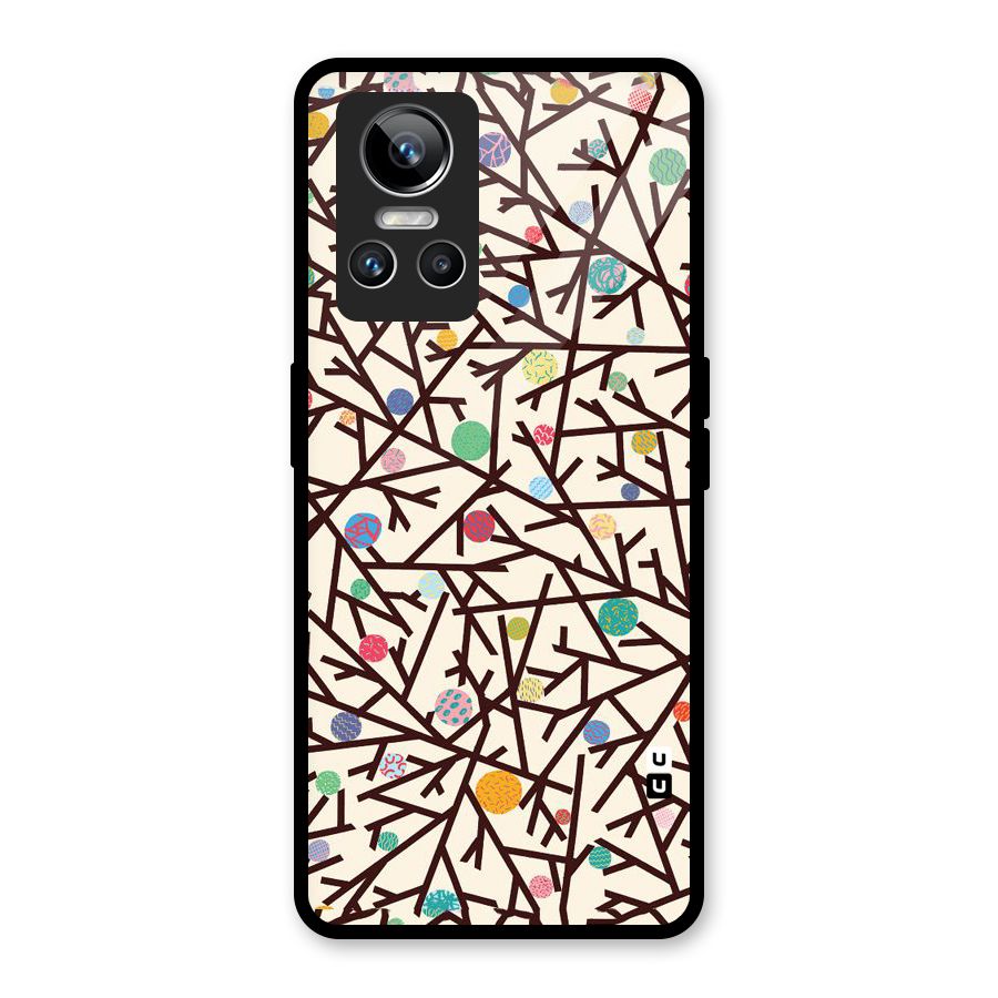 Stem Pattern Glass Back Case for Realme GT Neo 3