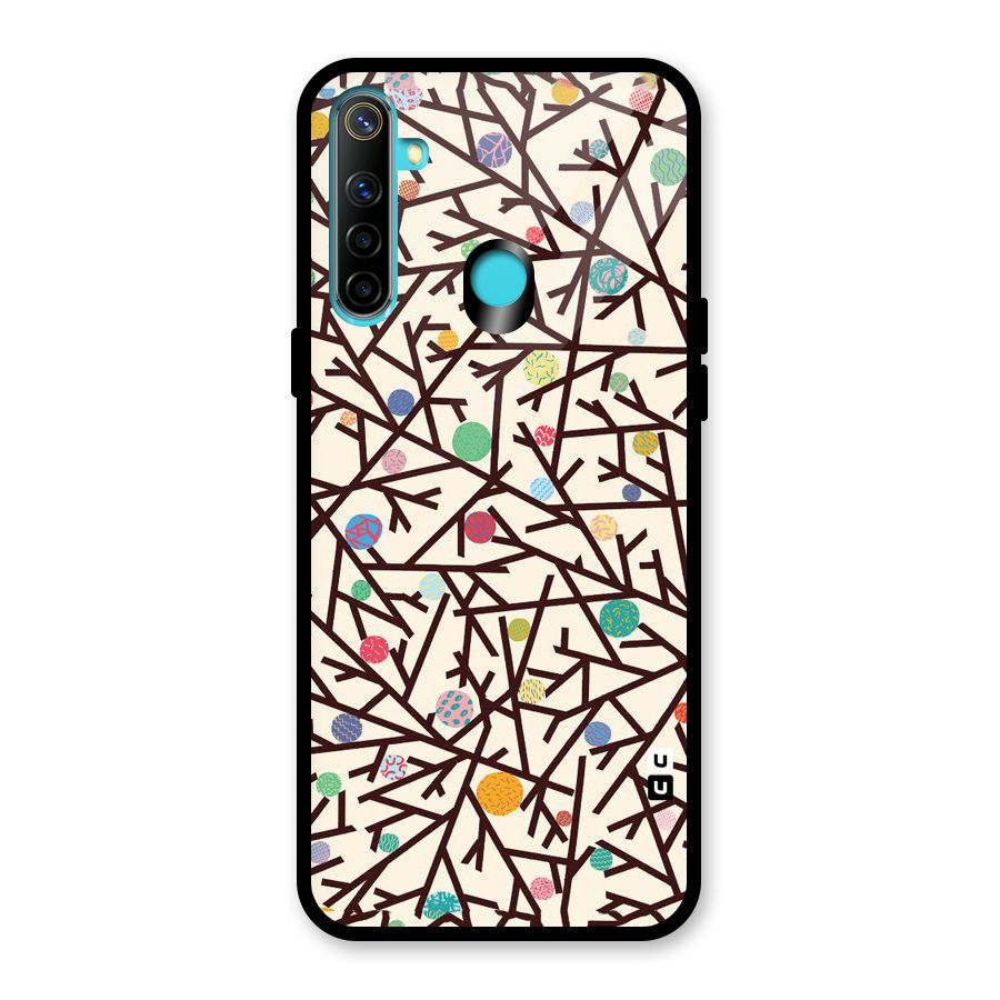 Stem Pattern Glass Back Case for Realme Narzo 10