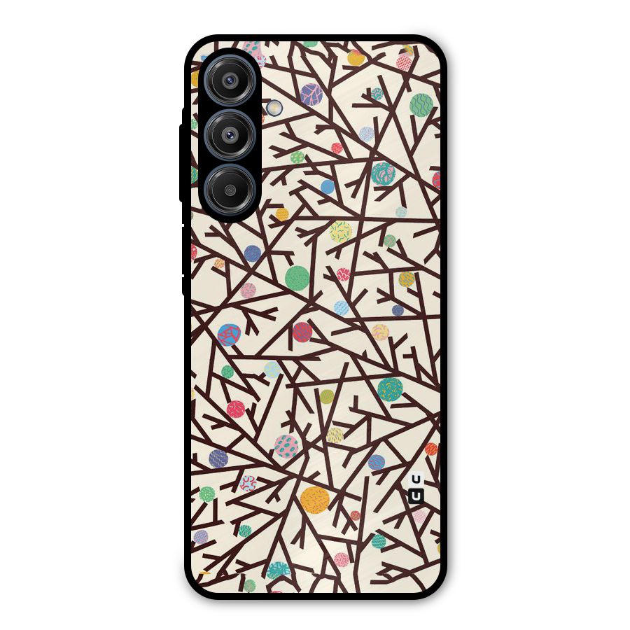 Stem Pattern Metal Back Case for Galaxy A16 5G