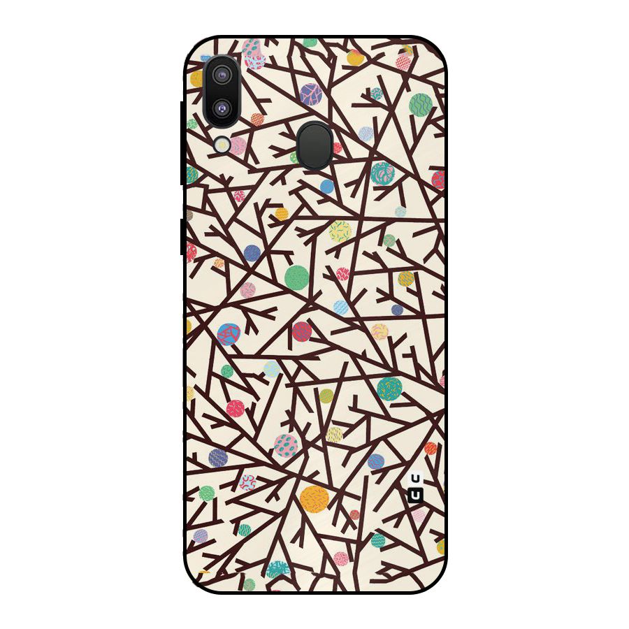Stem Pattern Metal Back Case for Galaxy M20