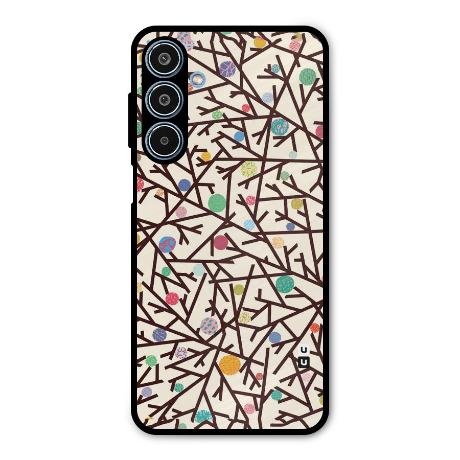Stem Pattern Metal Back Case for Galaxy M35