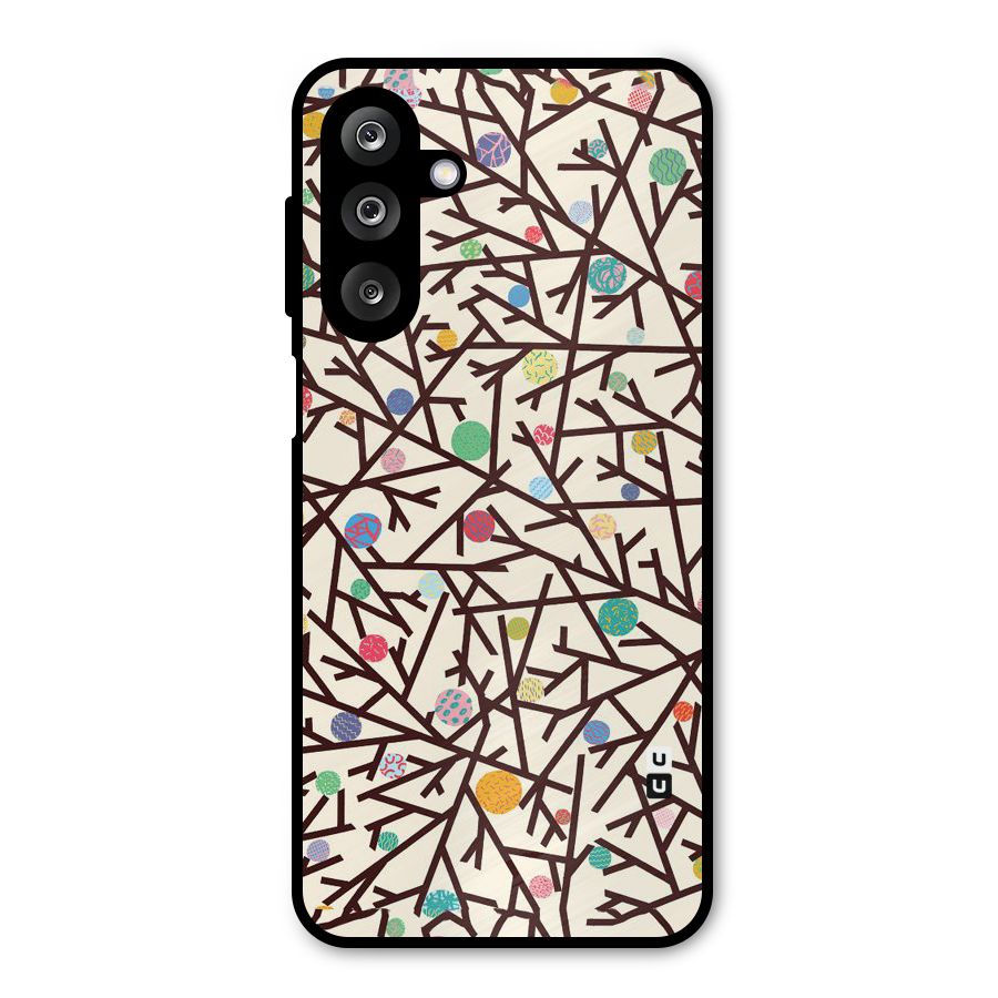 Stem Pattern Metal Back Case for Galaxy M36