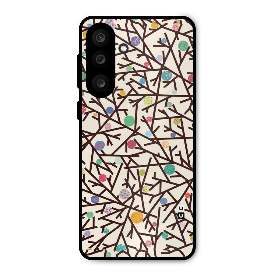 Stem Pattern Metal Back Case for Galaxy M56