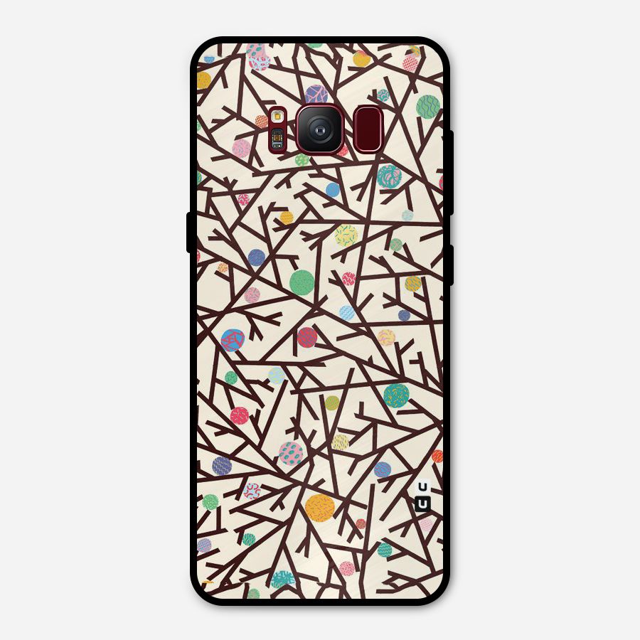 Stem Pattern Metal Back Case for Galaxy S8