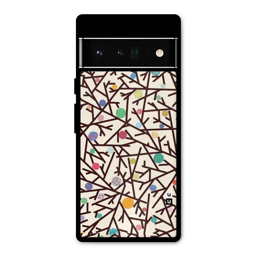 Stem Pattern Metal Back Case for Google Pixel 6 Pro