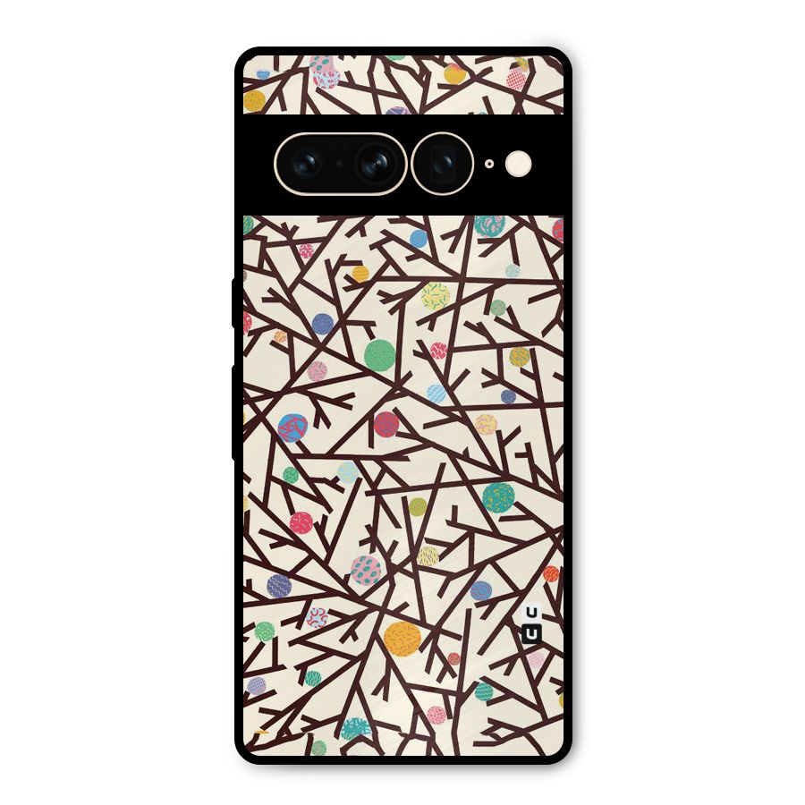 Stem Pattern Metal Back Case for Google Pixel 7 Pro