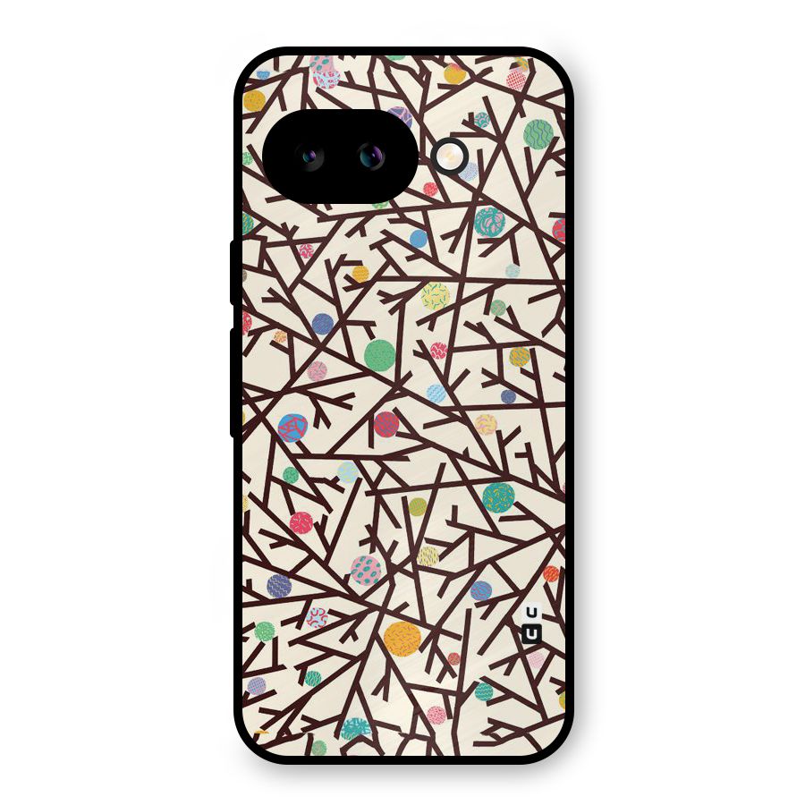 Stem Pattern Metal Back Case for Google Pixel 9a