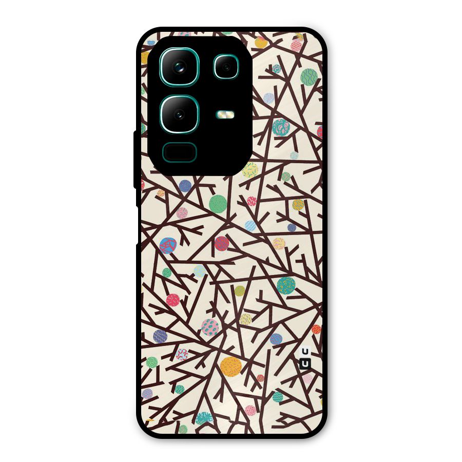 Stem Pattern Metal Back Case for Infinix Note 50x