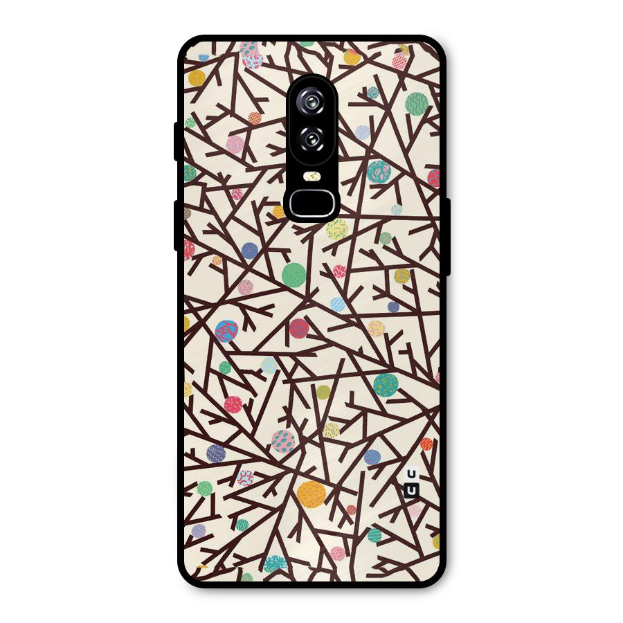 Stem Pattern Metal Back Case for OnePlus 6