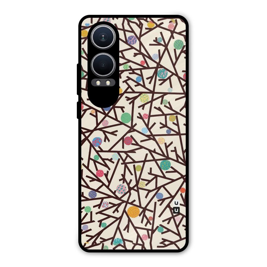 Stem Pattern Metal Back Case for OnePlus Nord CE4 Lite