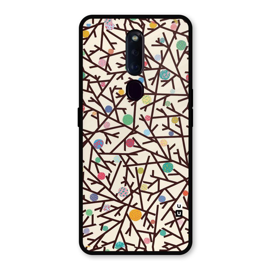 Stem Pattern Metal Back Case for Oppo F11 Pro