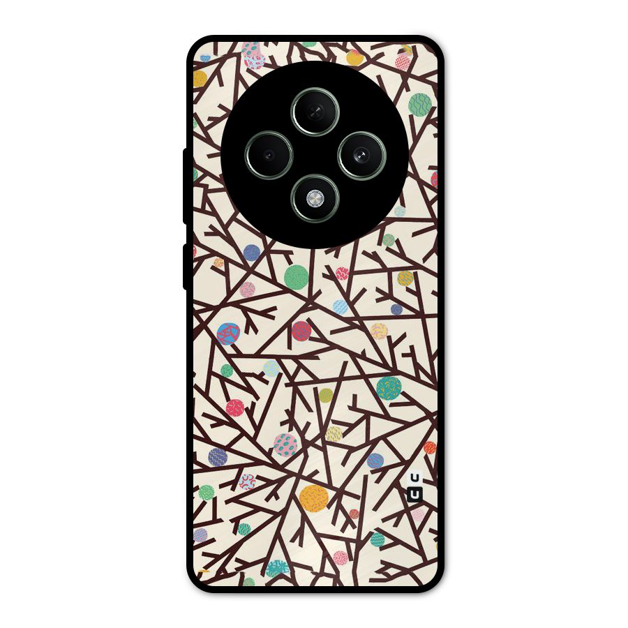Stem Pattern Metal Back Case for Oppo F27
