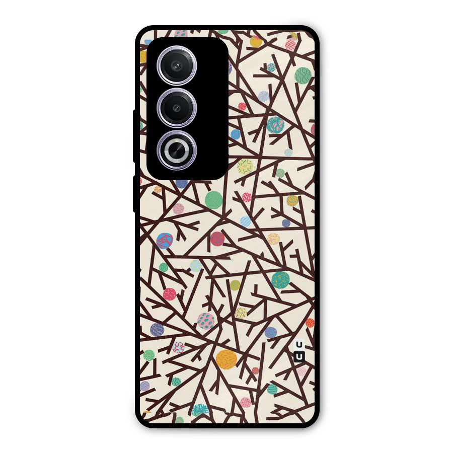 Stem Pattern Metal Back Case for Oppo K12x