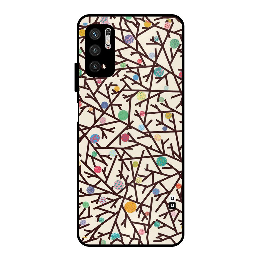 Stem Pattern Metal Back Case for Poco M3 Pro 5G