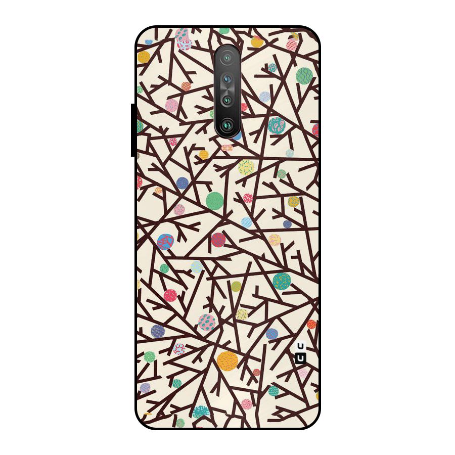 Stem Pattern Metal Back Case for Poco X2
