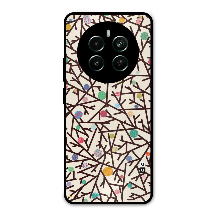 Stem Pattern Metal Back Case for Realme 12 Pro Plus