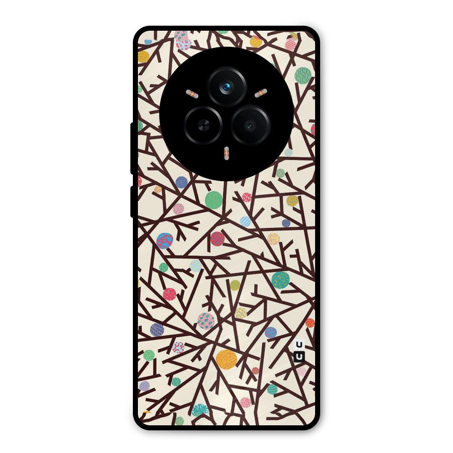 Stem Pattern Metal Back Case for Realme 14 Pro