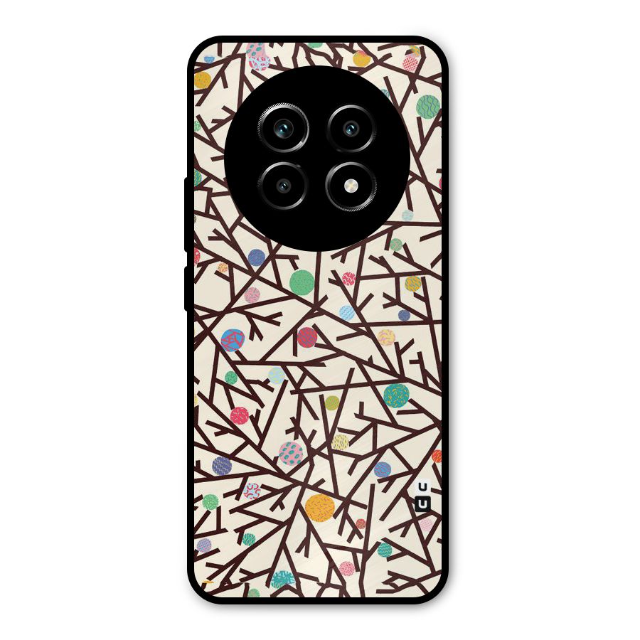 Stem Pattern Metal Back Case for Realme 14 Pro Lite