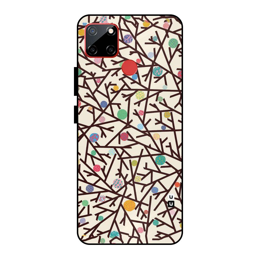 Stem Pattern Metal Back Case for Realme C12