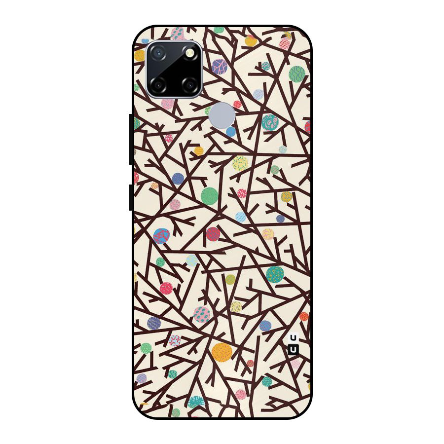 Stem Pattern Metal Back Case for Realme Narzo 20