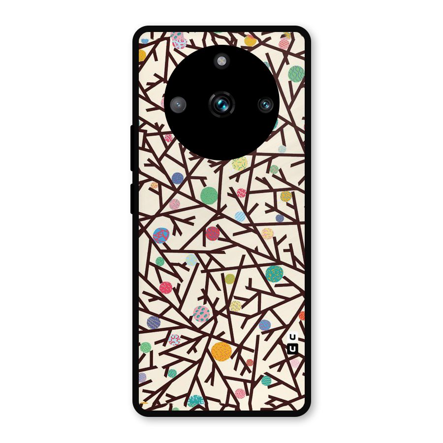 Stem Pattern Metal Back Case for Realme Narzo 60 Pro